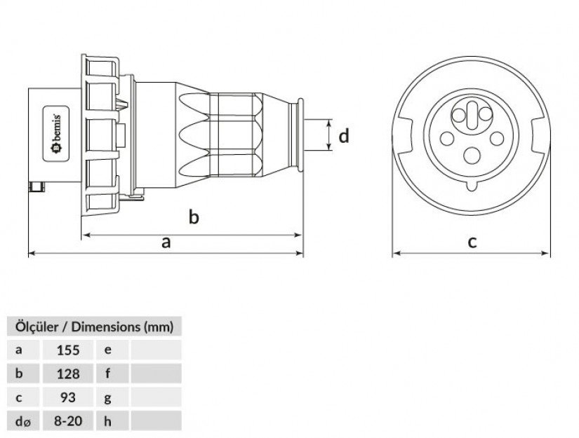 Technische Zeichnung BC1-1505-7050