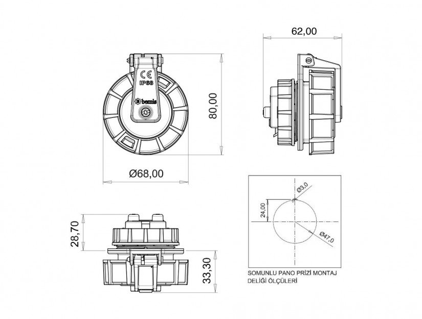 Technische Zeichnung BS1-1402-7446