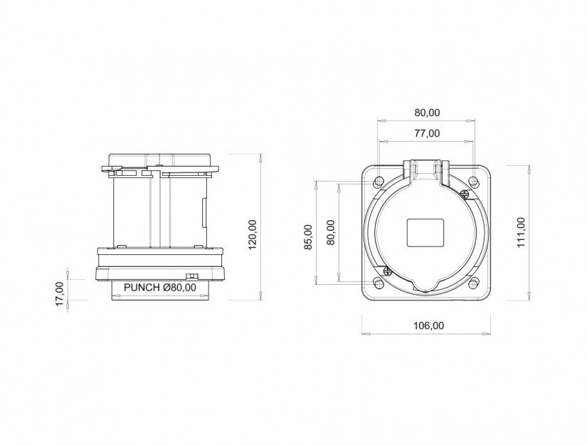 Technische Zeichnung BC3-4504-2413