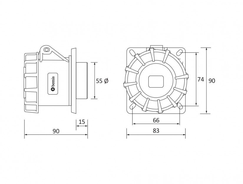 Technische Zeichnung BCS-3504-7413
