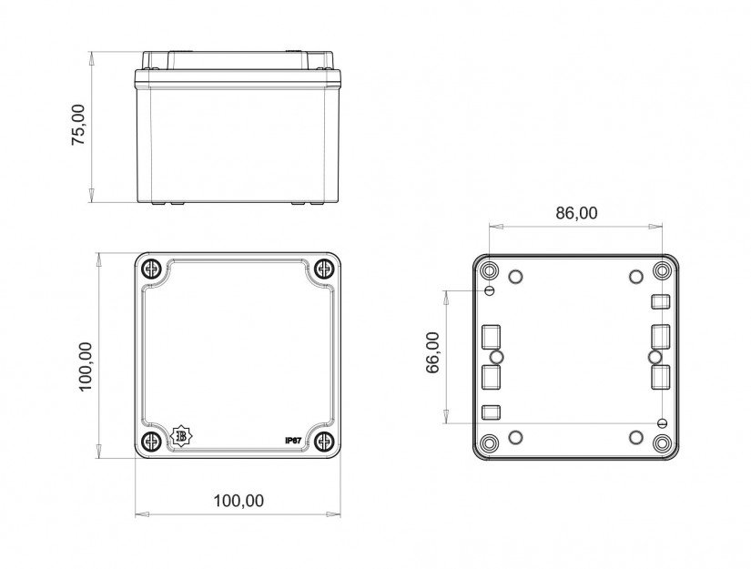 Technical drawing BB3-2531-0107