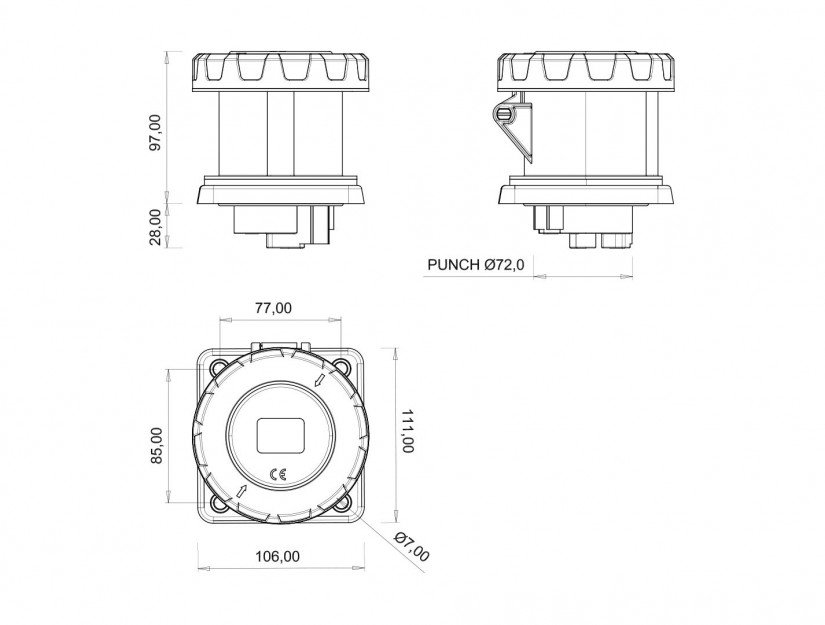Technical drawing BC3-4403-7413