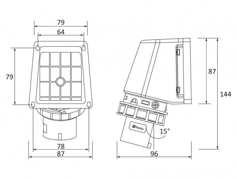 Technische Zeichnung BC1-1303-7236