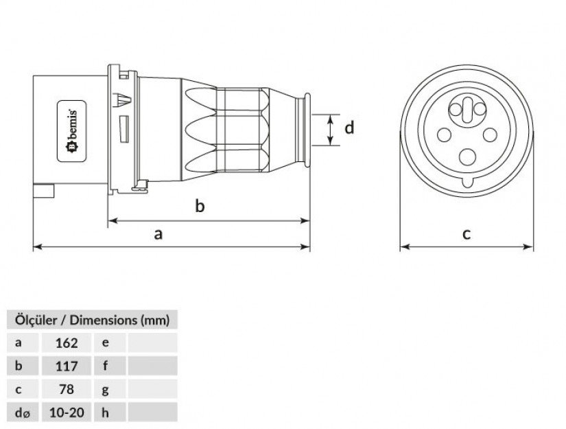 Plano técnico BC1-3505-2050