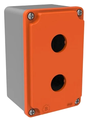 Ex-proof 2-way Push-button enclosure 80x130x73 EXBT4-2001-0007