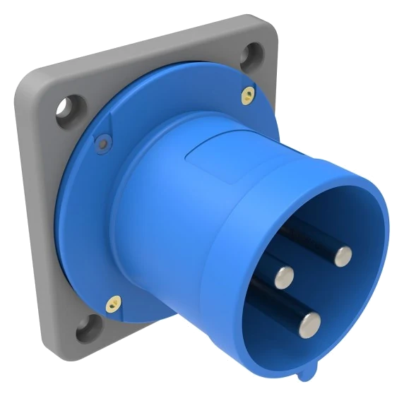Appliance inlet (with pilot contact) · 63A · IP44 · BC3-4403-2114