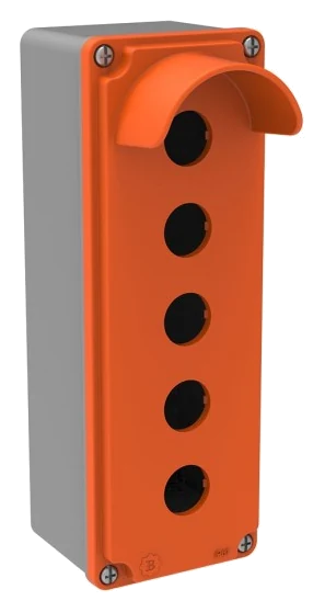 Ex-proof 5-way Guarded push-button enclosure 80x230x73 EXBT4-4071-0007