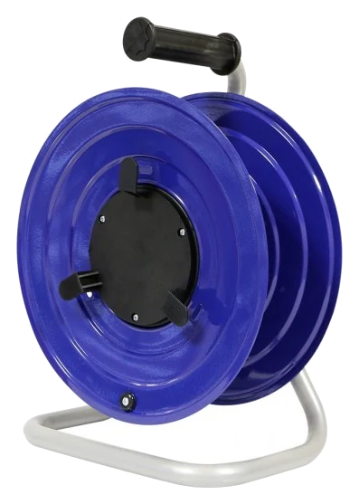 Metal cable reel with covered sockets BM1-2102-0000