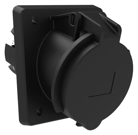 45° Einbausteckdose · 63A · IP44 · BCS-4403-2420