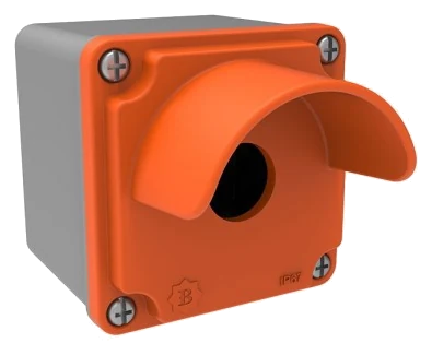 Ex-proof 1-way Guarded push-button enclosure 80x80x73 EXBT4-1071-0017