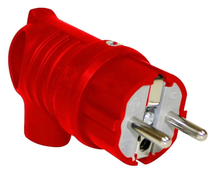 UPS Angled plug with handle (red) BV6-1402-2041